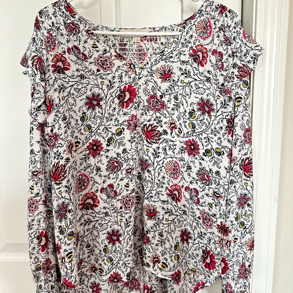 LOFT Floral Blouse